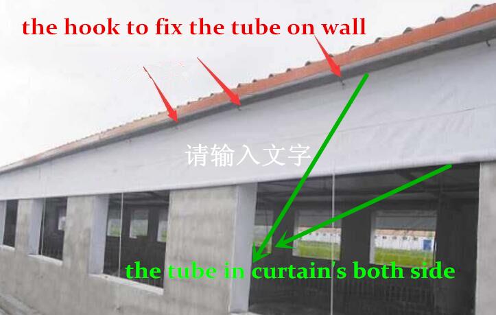 Poultry Chicken Farming House Shed Side Wall PVC Curtain System